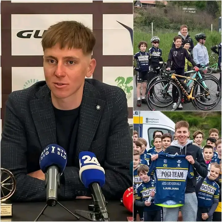 Cover Image for 10 MINUTES AGO: «Voglio solo restituire qualcosa – non essere un eroe!» Tadej Pogačar è scoppiato in lacrime in una confessione emozionante, rivelando il segreto di aver ricomprato una serie di vecchie biciclette a Komenda per trasformarle in un paradiso per i bambini poveri. Nel giorno dell’inaugurazione, Pogačar non voleva comparire, né permettere che il suo nome o la sua immagine fossero esposti, ma il momento in cui un bambino di 8 anni è improvvisamente corso ad abbracciarlo ha commosso il mondo intero. Quell’immagine si è diffusa a una velocità incredibile, diventando il simbolo più bello che i fan abbiano mai visto. 👇👇