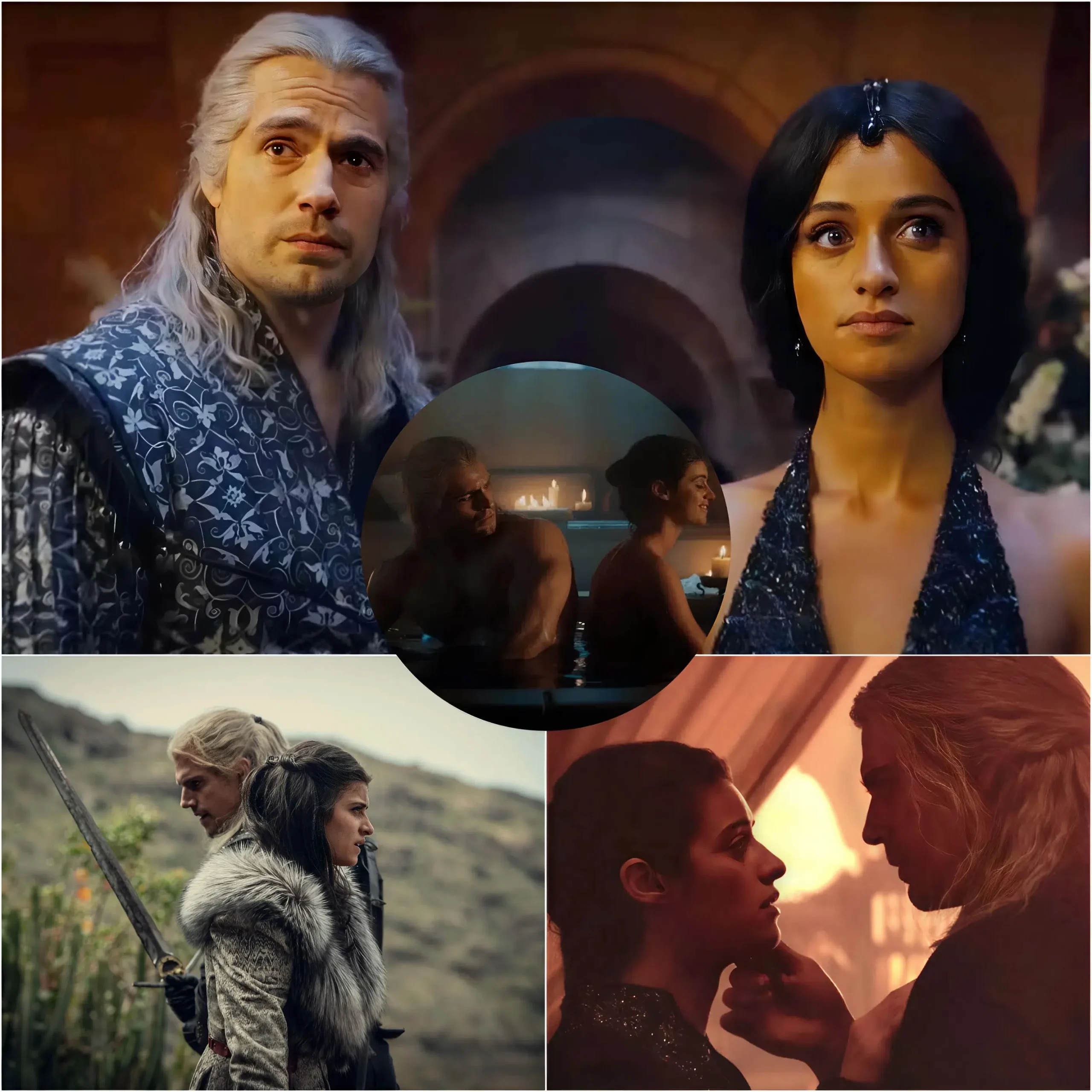 Cover Image for The Witcher Season 3 steamy scene: Henry Cavill unexpectedly ran into trouble before Anya Chalotra’s 100% real bare chest, making him blush and repeatedly apologize, calling it “the worst day of my career.” But right after that, Yennefer suddenly burst out laughing and said a sentence that silenced the whole set—then the atmosphere exploded with laughter!