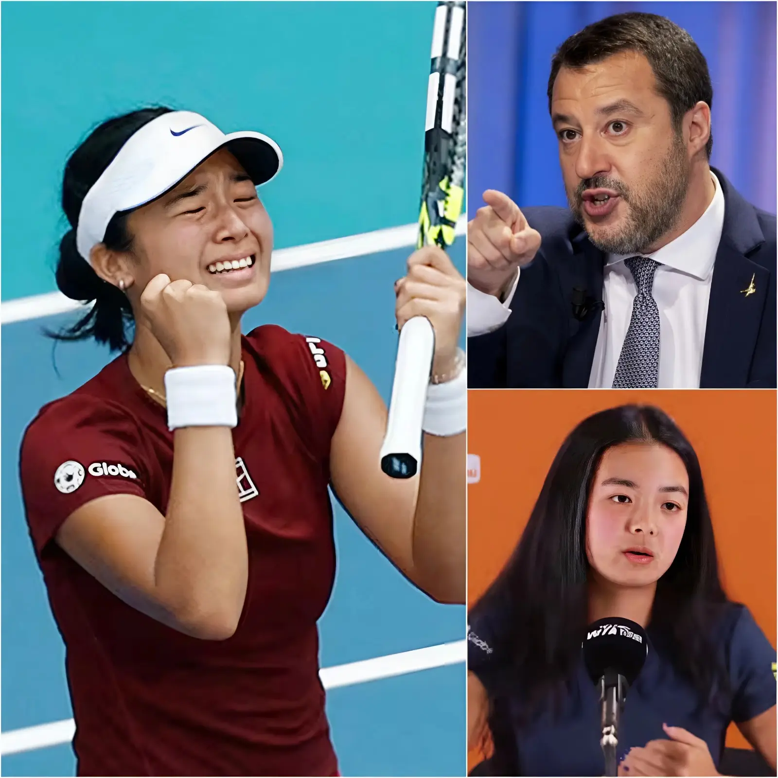 Cover Image for “The coward hiding behind the microphone, I will defeat him in court…” Alexandra Eala has surprisingly announced that she will sue Matteo Salvini after his offensive comments about her family. Salvini could face severe penalties and a significant compensation payout. Moreover, if she provides crucial evidence, Sky Sports Studios is at risk, with shares dropping by 4% and sponsors demanding to pull their funding. Three minutes later, the director of Sky Sports Studios had to contact Eala’s legal team to make a decision and demand an immediate apology from Salvini…