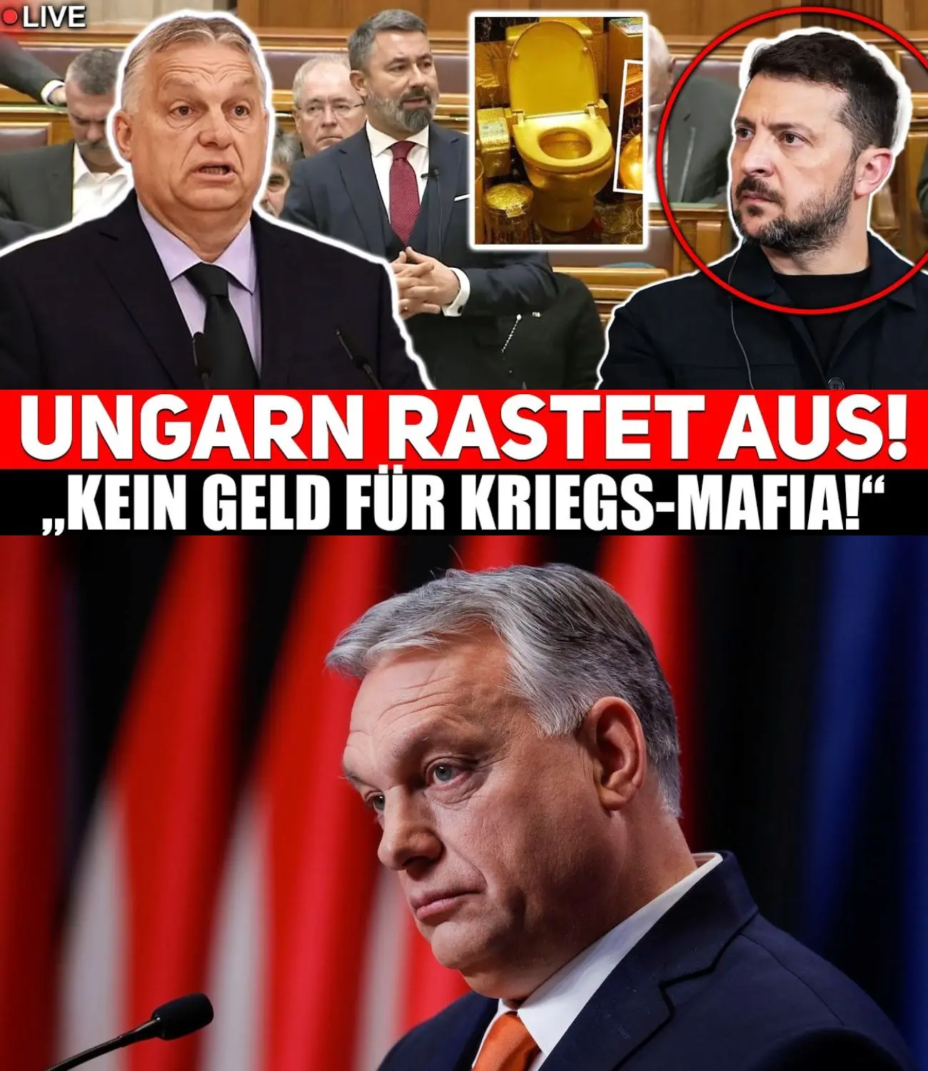 Cover Image for 💥 EU-CHAOS – UNGARN schießt scharf gegen BRÜSSEL und klagt UKRAINE wegen SKANDAL an! Verrat an Europa? Ungarns Regierung schießt scharf: Die gesamte EU werde zu einer Organisation zur Unterstützung ukrainischer Interessen degradiert, ein “Schlag ins Gesicht” der eigenen Bevölkerung! Trotz des Skandals um eine “Kriegsmafia”, die 10 bis 15% der Hilfsgelder abschöpft, will Brüssel den Kurs verdoppeln. Erfahren Sie, warum Ungarn den sofortigen Stopp aller Zahlungen fordert. Hier lesen Sie, was wirklich hinter den Kulissen passiert.👇
