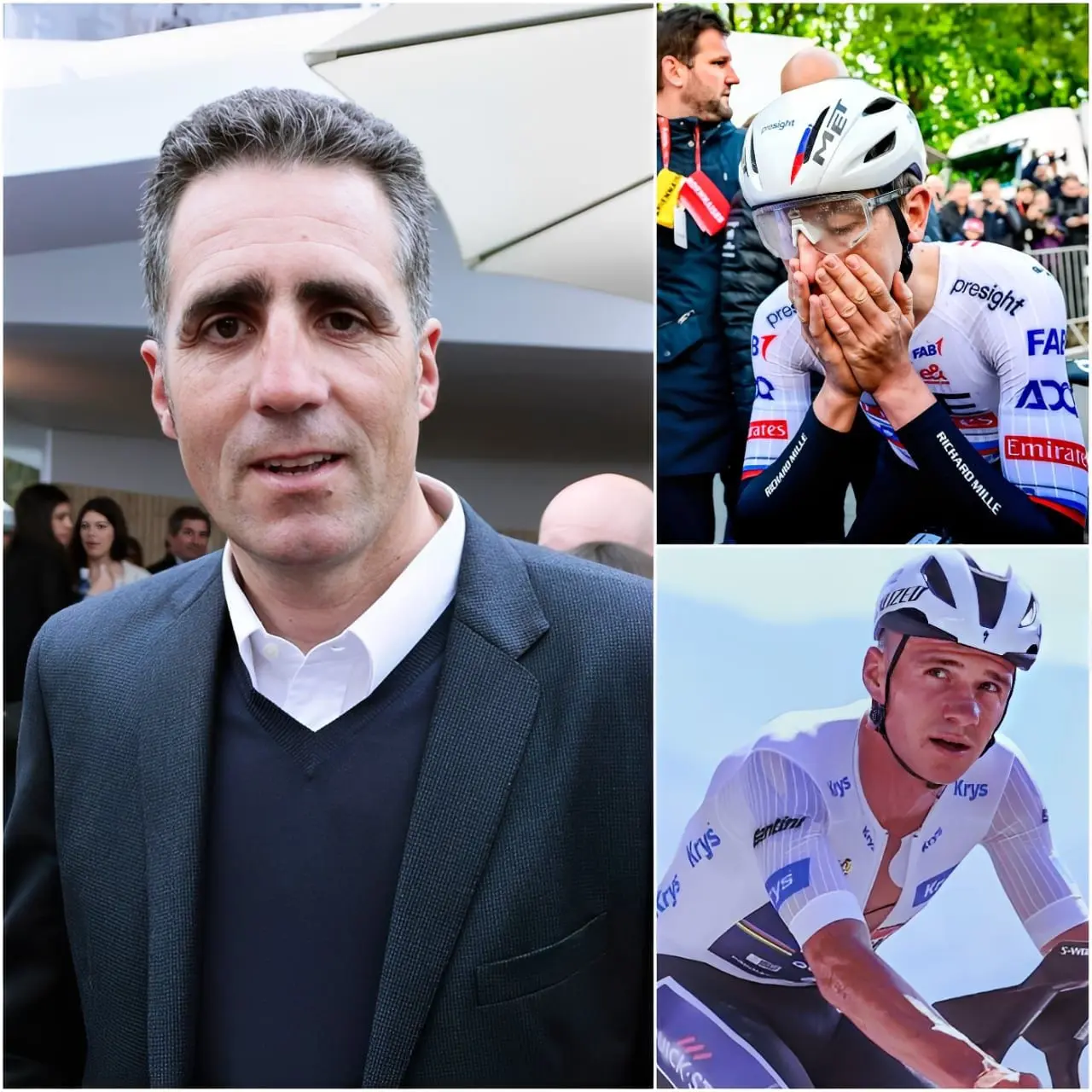 Cover Image for 🚨😡Miguel Induráin heeft supersterren Tadej Pogačar en Remco Evenepoel publiekelijk beschuldigd van het verpesten van de Tour de France! Volgens de Spaanse legende hebben hun extreme acties en onsportieve tactieken een negatieve impact op de wielerwereld in het algemeen, wat leidt tot controverse en debat onder fans wereldwijd. Elke beweging, elke aanval tijdens een koers staat nu centraal in alle discussies.👀👇