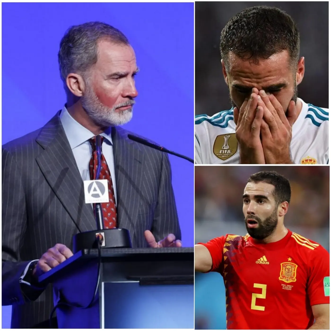 Cover Image for HACE SOLO 10 MINUTOS: El Rey Felipe VI ha conmocionado a toda España y a millones de aficionados al fútbol en todo el mundo con un MENSAJE DE 10 PALABRAS enviado directamente a Dani Carvajal, y la respuesta de Carvajal no fue una simple respuesta, sino que hizo temblar todas las miradas atentas. Detalles en los comentarios 👇👇