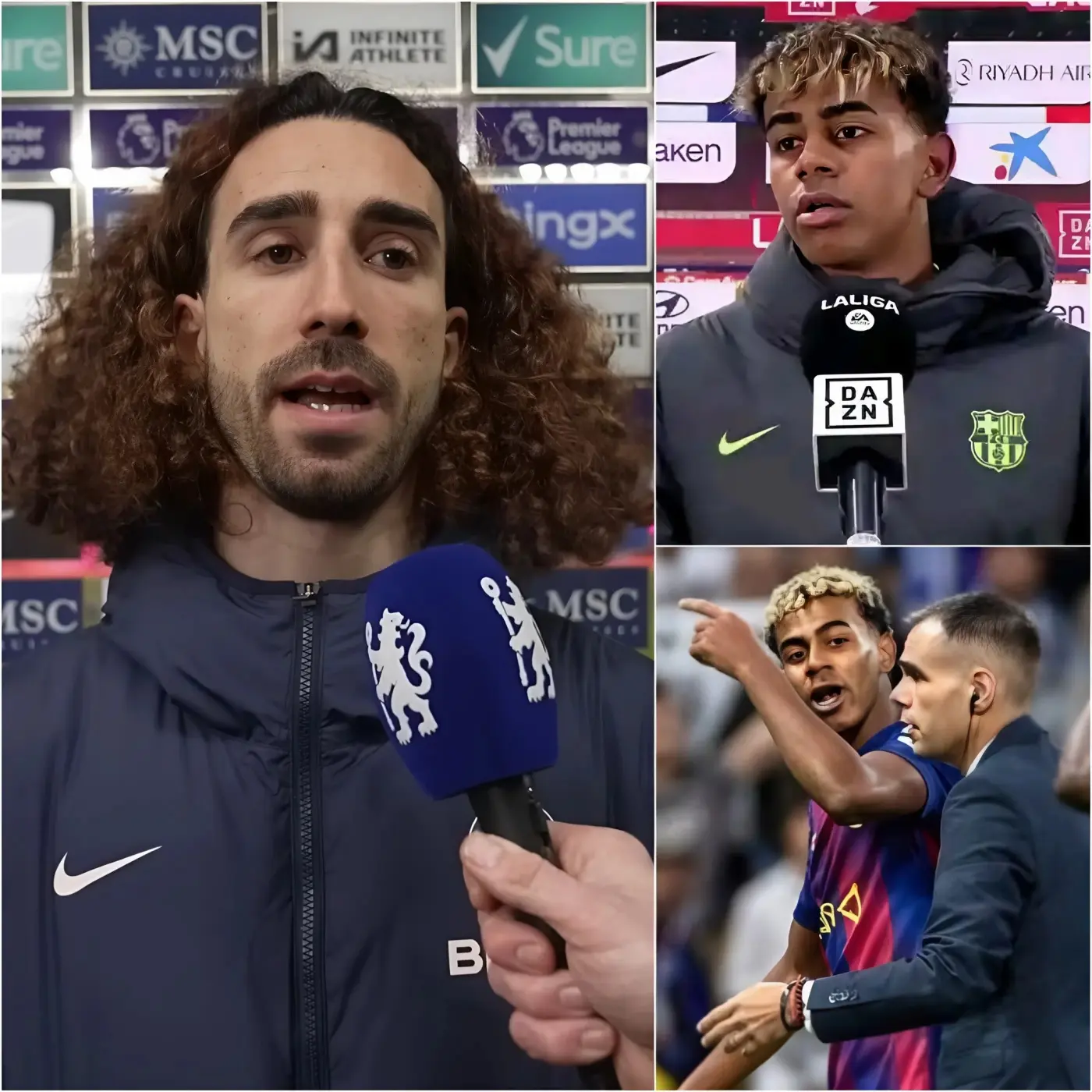 Cover Image for «BARÇA no está a la altura de mi talento… Fichar por el BARÇA sería un REGRESO vergonzoso en mi carrera» — Cucurella HUMILLA sin piedad al club azulgrana, lo llama “equipo pequeño” y desata un INCENDIO mediático al burlarse públicamente del Barça. Pero instantes después, Lamine Yamal irrumpe con un mensaje de 12 palabras que lo deja MUDO, EXHIBIDO y RIDICULIZADO frente a todo el mundo… Todos los detalles, abajo.