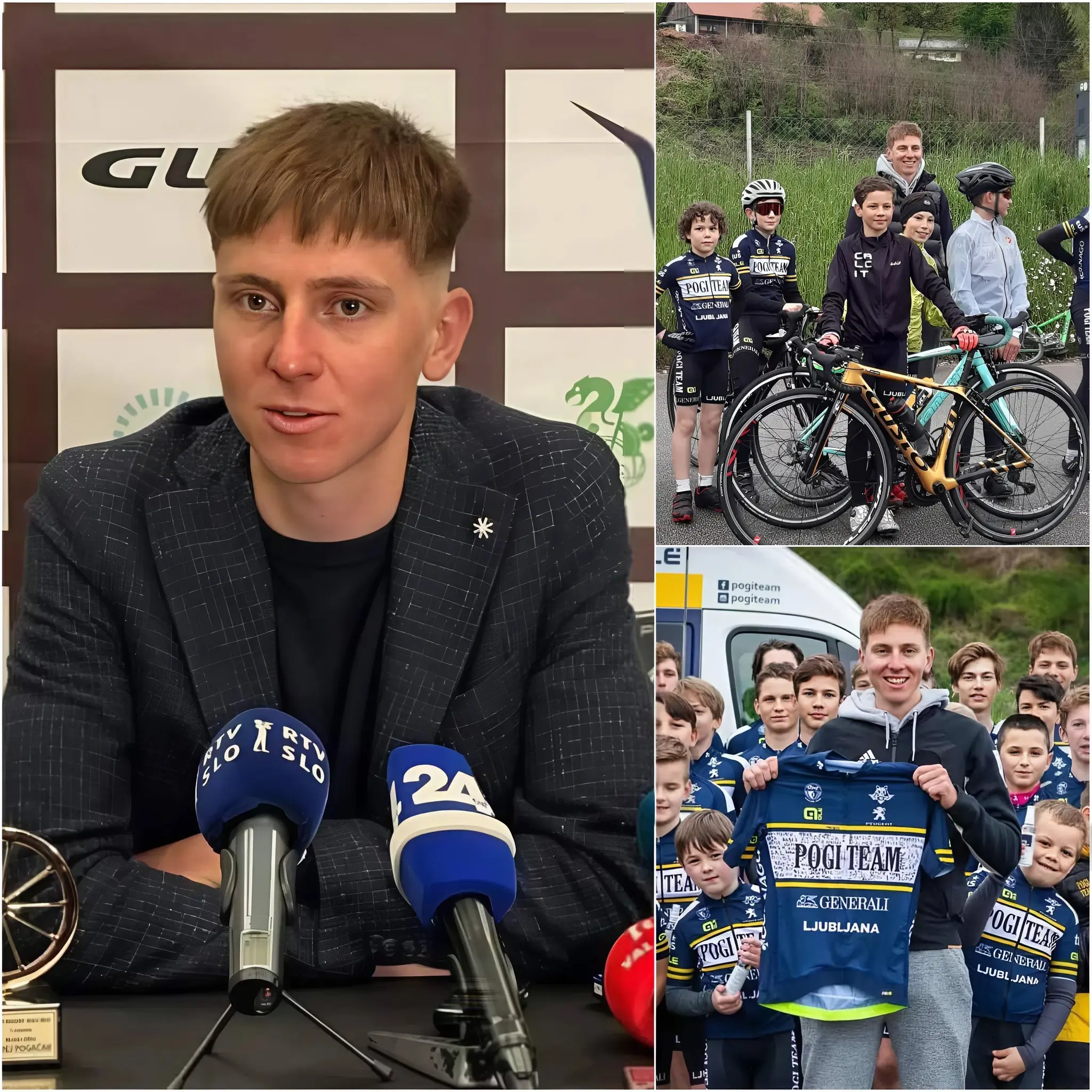 Cover Image for 10 MINUTEN GELEDEN: “IK WIL GEWOON TERUGGEVEN – NIET EEN HELD ZIJN!” Tadej Pogačar barstte in tranen uit tijdens een emotionele bekentenis, waarin hij het geheim onthulde van het terugkopen van een reeks oude fietsen in Komendo om ze om te toveren tot een paradijs voor arme kinderen. Op de dag van de inauguratie wilde Pogačar niet verschijnen, wilde hij zijn naam of afbeelding niet laten tonen, maar het moment waarop een 8-jarig jongetje plots naar hem toe rende om hem te omarmen, raakte de hele wereld. Dat beeld verspreidde zich met duizelingwekkende snelheid en werd het mooiste symbool dat fans ooit hebben meegemaakt. 👇👇